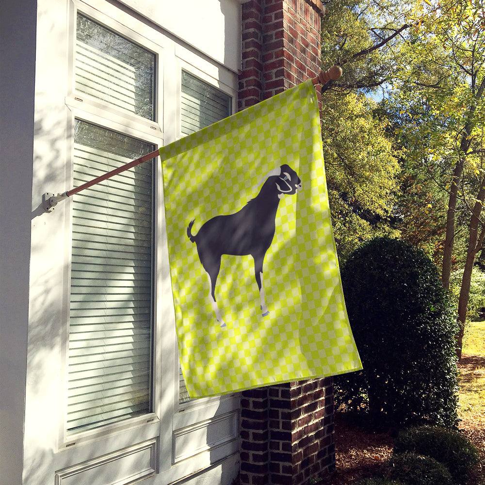 Black Bengal Goat Green Flag Canvas House Size BB7710CHF  the-store.com.