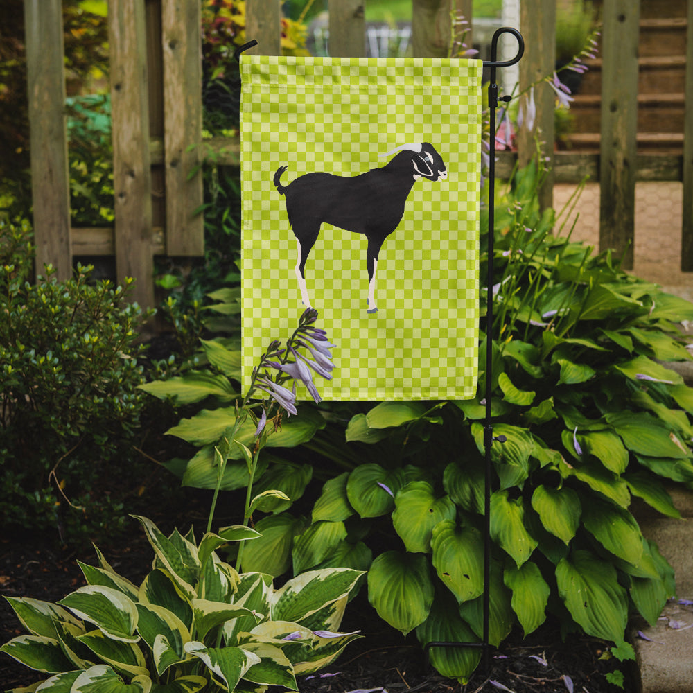 Black Bengal Goat Green Flag Garden Size
