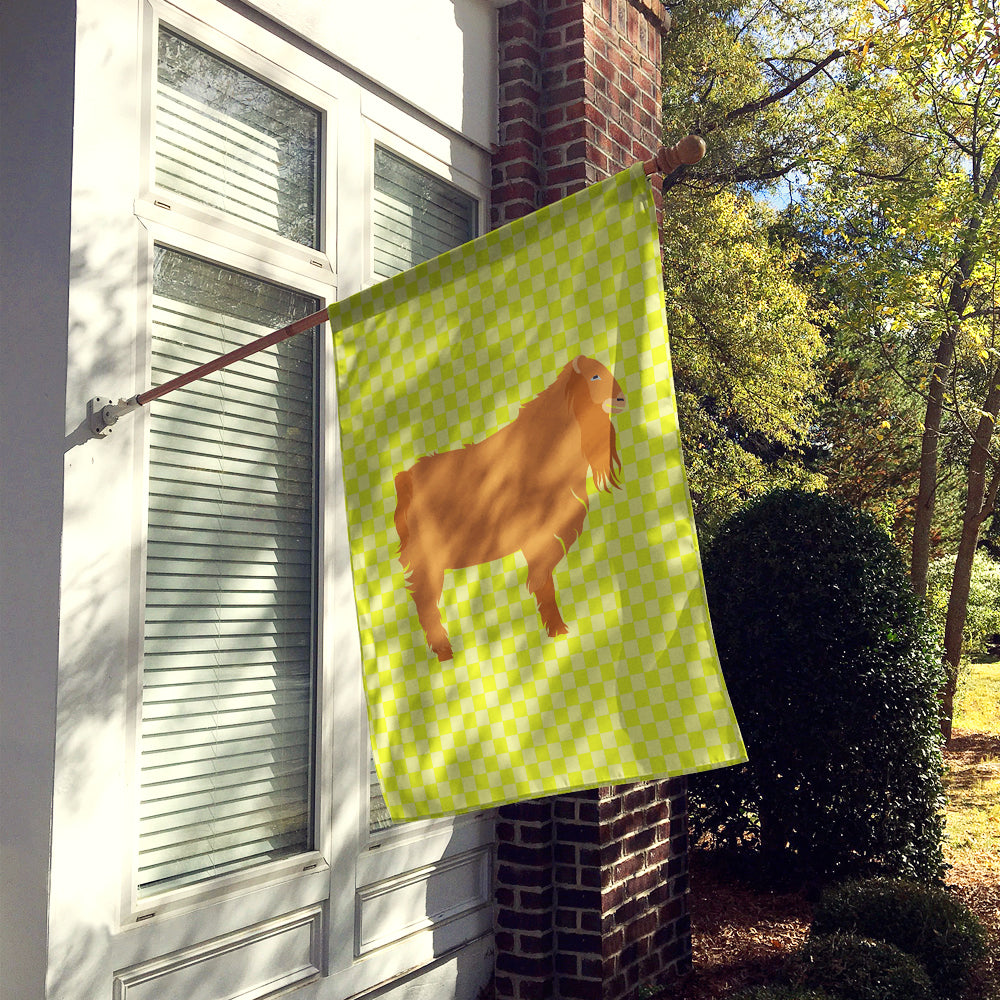 American Lamancha Goat Green Flag Canvas House Size BB7711CHF