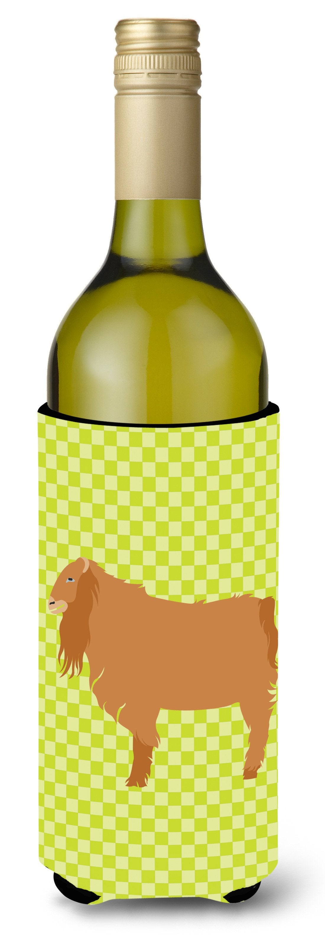 American Lamancha Goat Green Wine Bottle Beverge Insulator Hugger BB7711LITERK by Caroline&#39;s Treasures