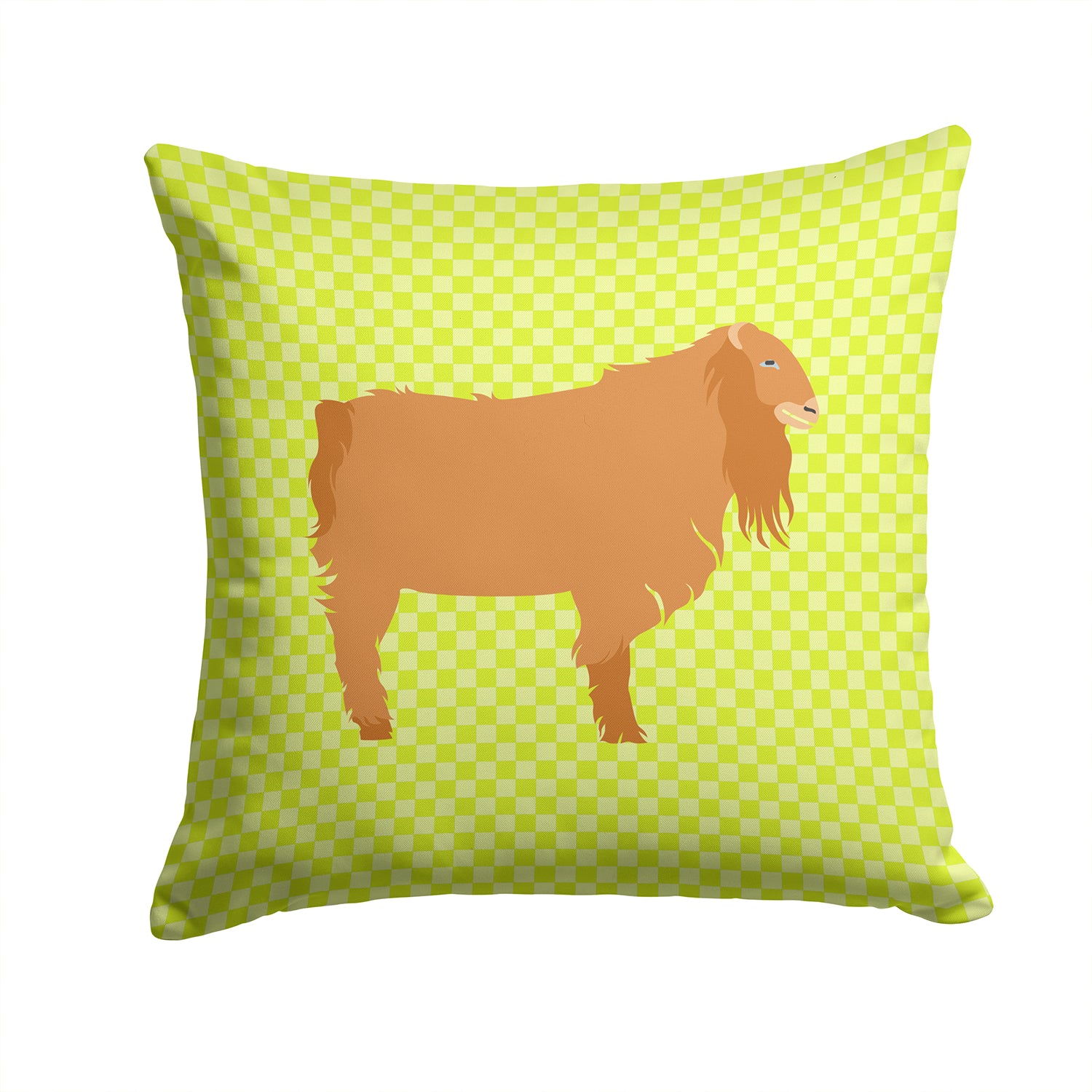 American Lamancha Goat Green Fabric Decorative Pillow BB7711PW1414 - the-store.com