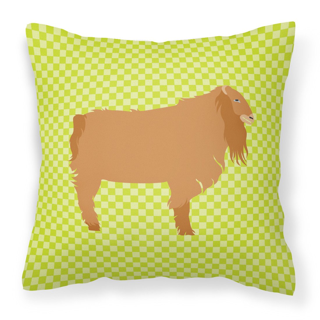 American Lamancha Goat Green Fabric Decorative Pillow BB7711PW1818 by Caroline&#39;s Treasures