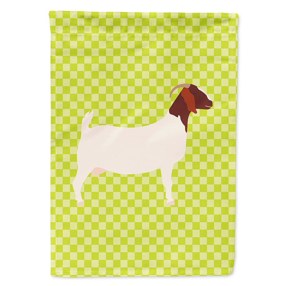 Boer Goat Green Flag Canvas House Size BB7712CHF