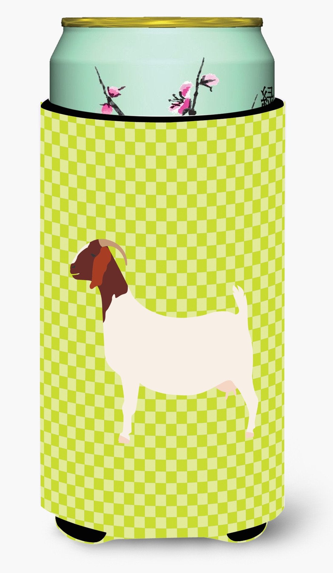Boer Goat Green Tall Boy Beverage Insulator Hugger BB7712TBC by Caroline's Treasures