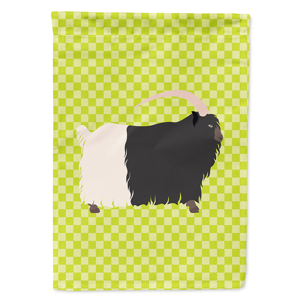 Welsh Black-Necked Goat Green Flag Canvas House Size BB7713CHF