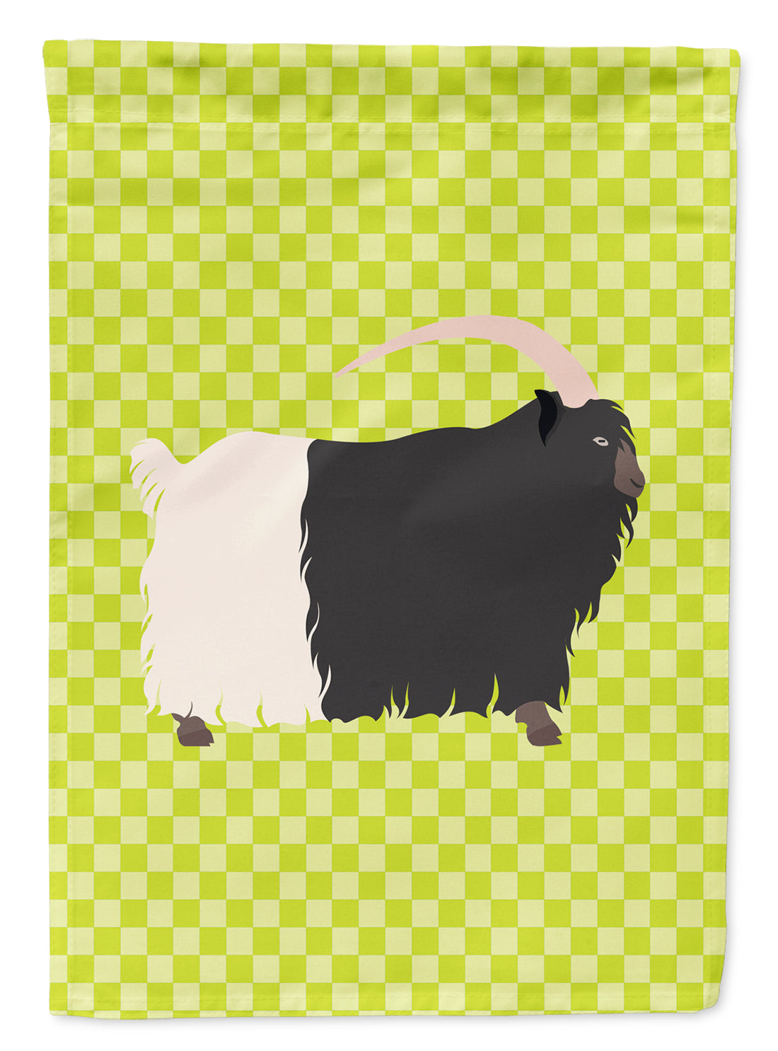 Welsh Black-Necked Goat Green Flag Garden Size