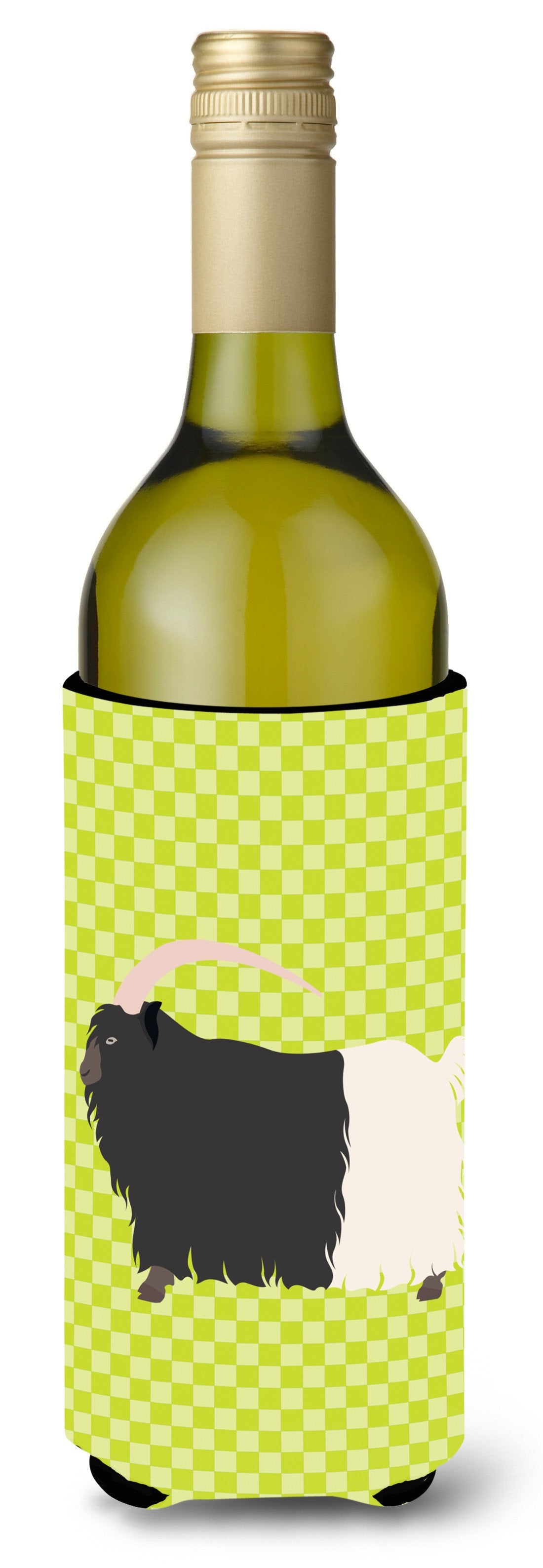 Welsh Black-Necked Goat Green Wine Bottle Beverge Insulator Hugger BB7713LITERK by Caroline&#39;s Treasures