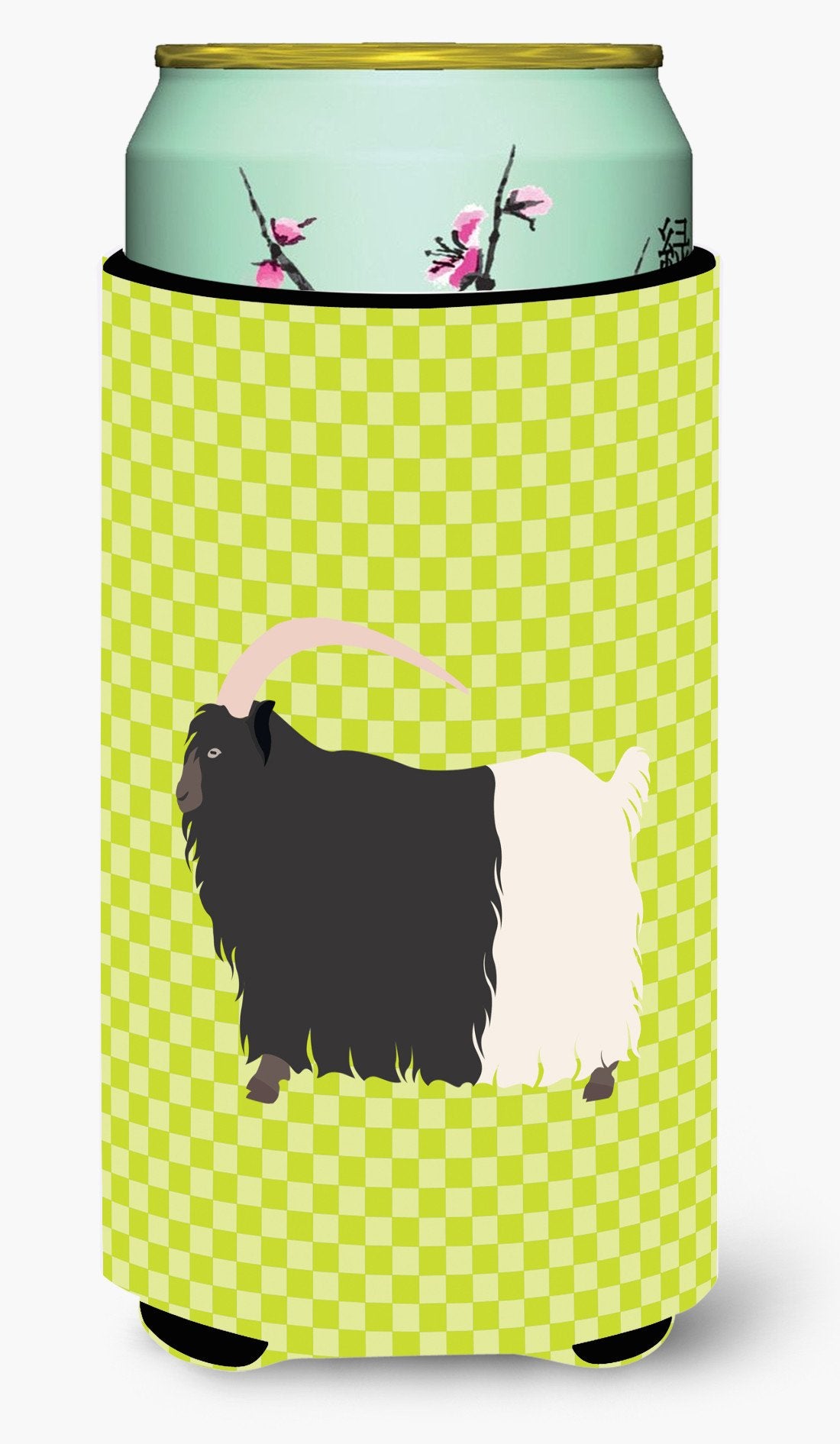Welsh Black-Necked Goat Green Tall Boy Beverage Insulator Hugger BB7713TBC by Caroline&#39;s Treasures