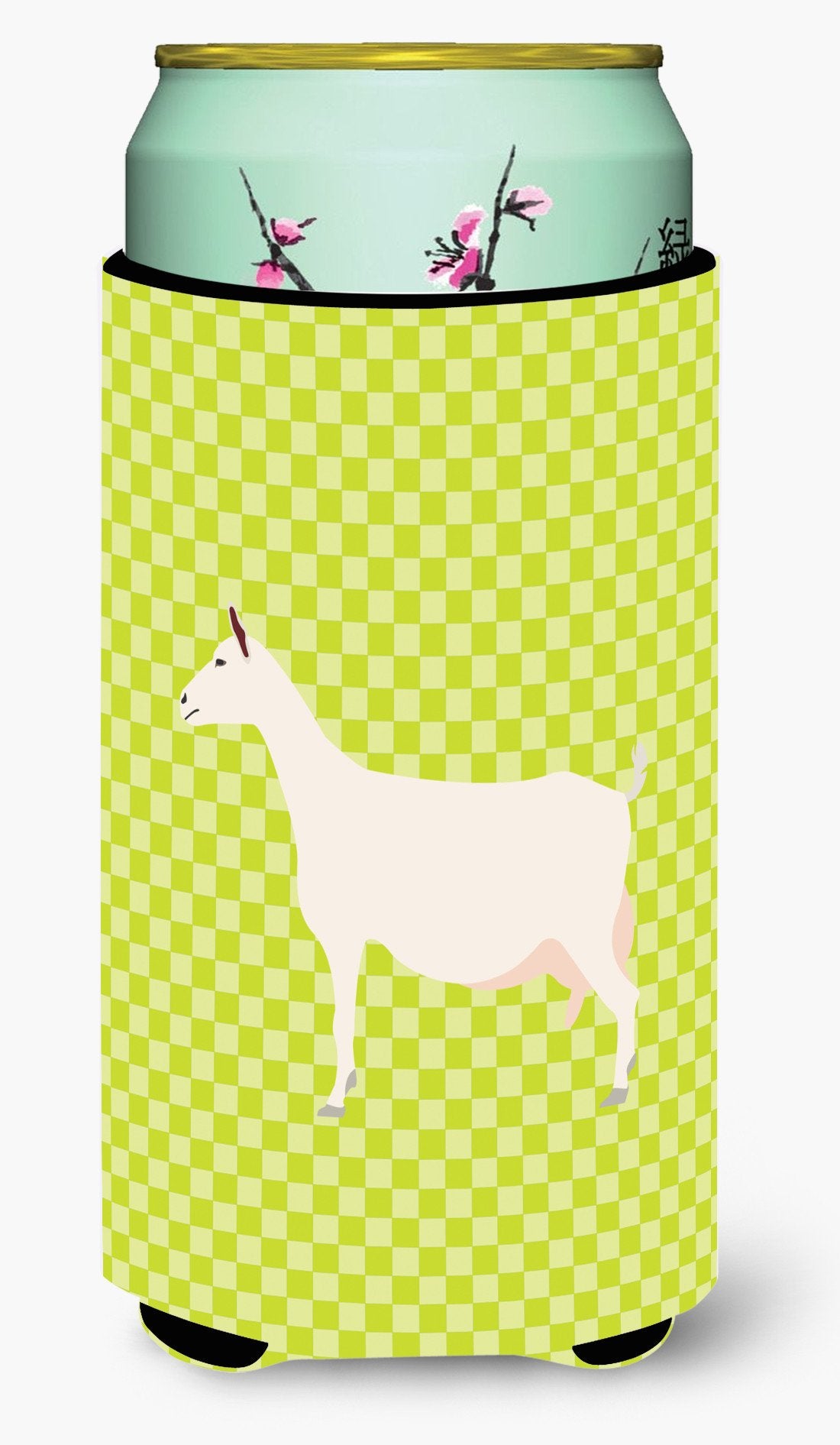 Saanen Goat Green Tall Boy Beverage Insulator Hugger BB7715TBC by Caroline&#39;s Treasures
