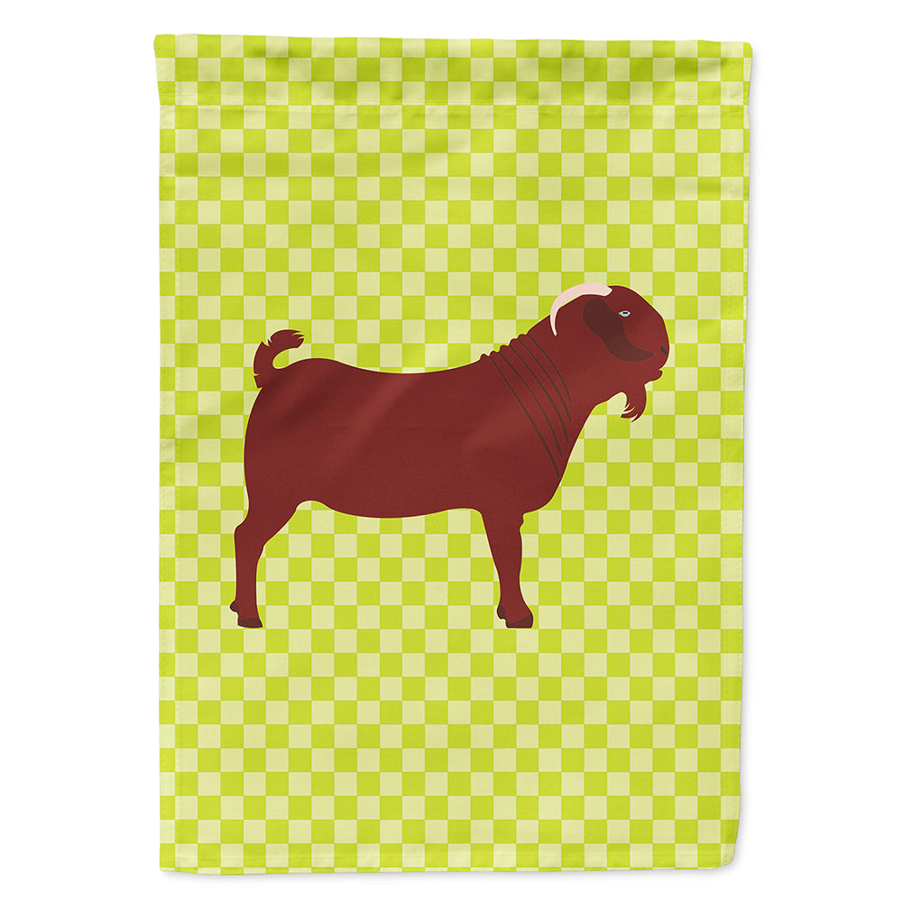 Kalahari Red Goat Green Flag Canvas House Size BB7717CHF