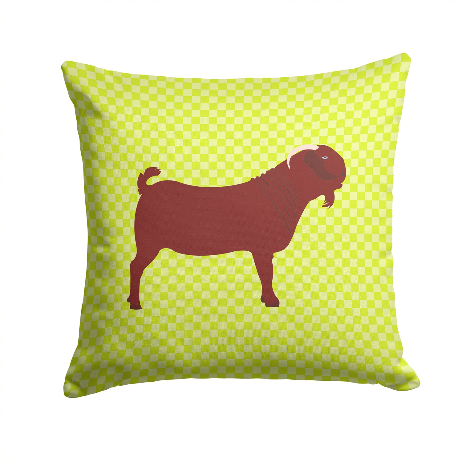 Kalahari Red Goat Green Fabric Decorative Pillow BB7717PW1414 - the-store.com