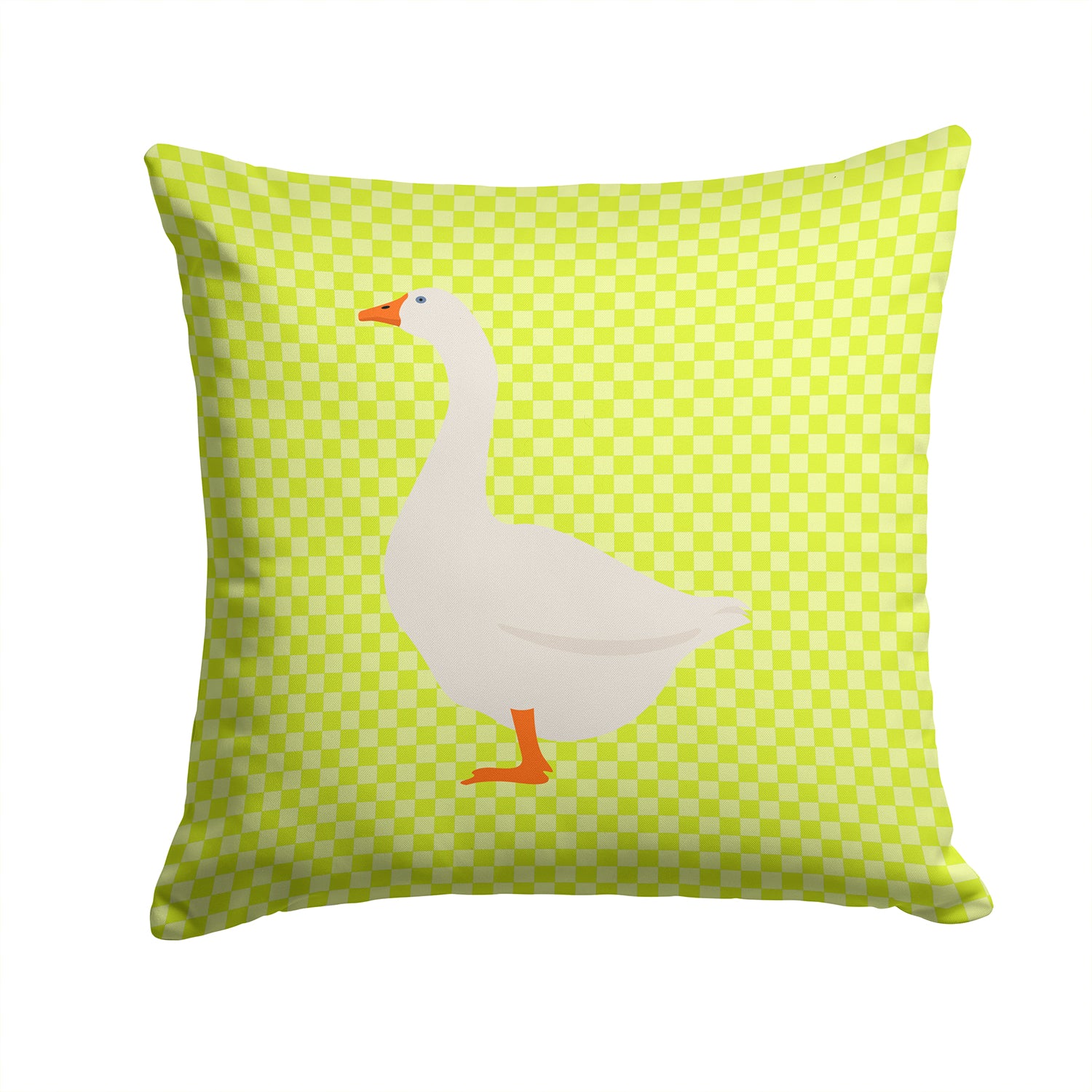Embden Goose Green Fabric Decorative Pillow BB7718PW1414 - the-store.com