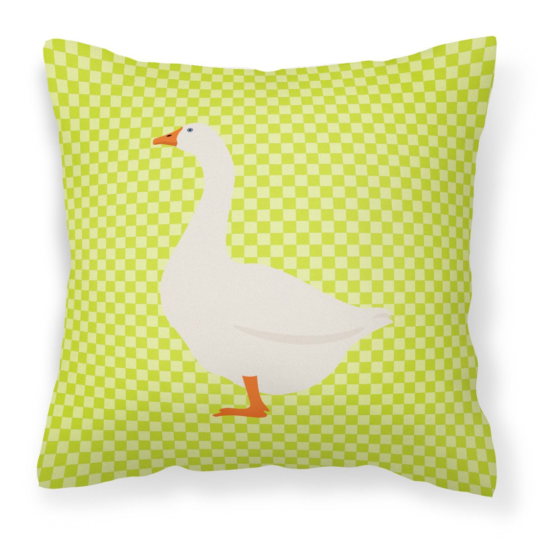 Embden Goose Green Fabric Decorative Pillow BB7718PW1818 by Caroline&#39;s Treasures