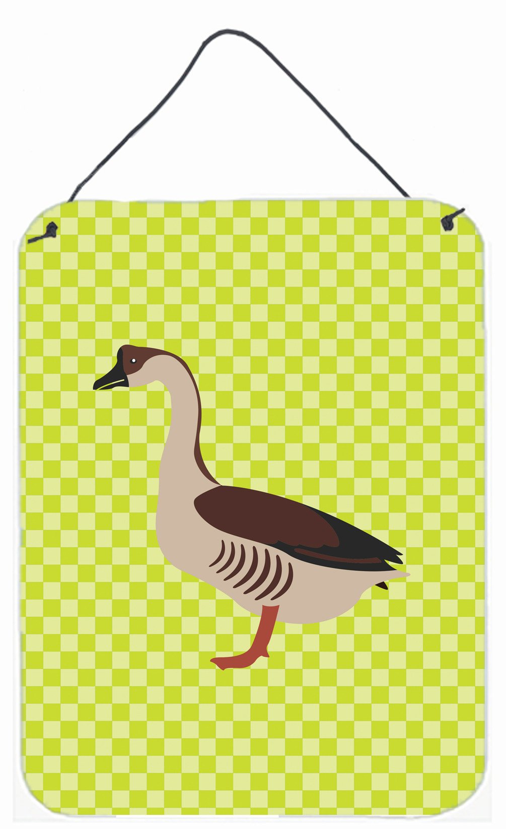 Chinese Goose Green Wall or Door Hanging Prints BB7722DS1216 by Caroline's Treasures