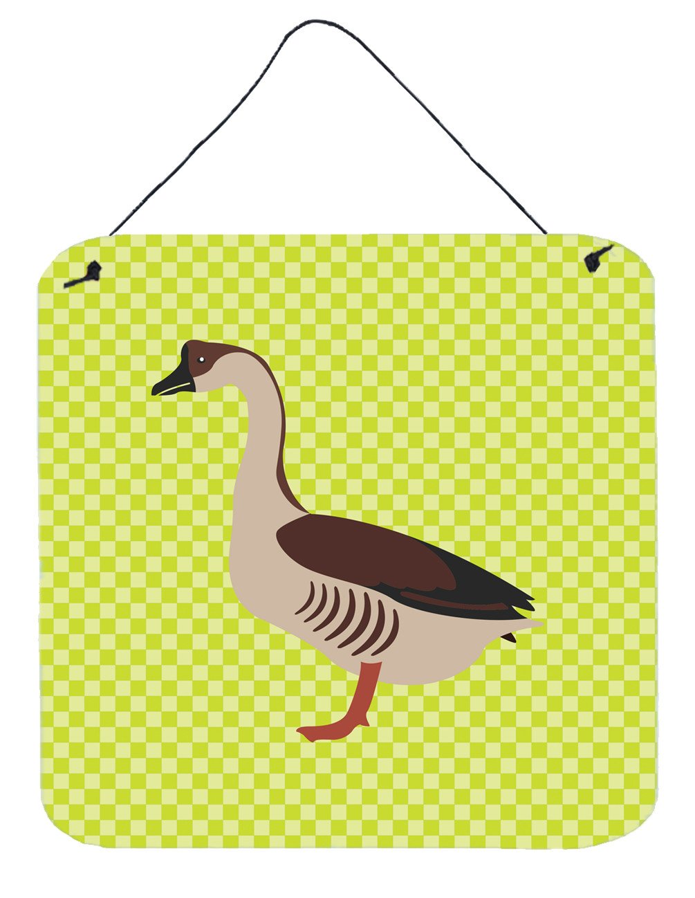 Chinese Goose Green Wall or Door Hanging Prints BB7722DS66 by Caroline&#39;s Treasures