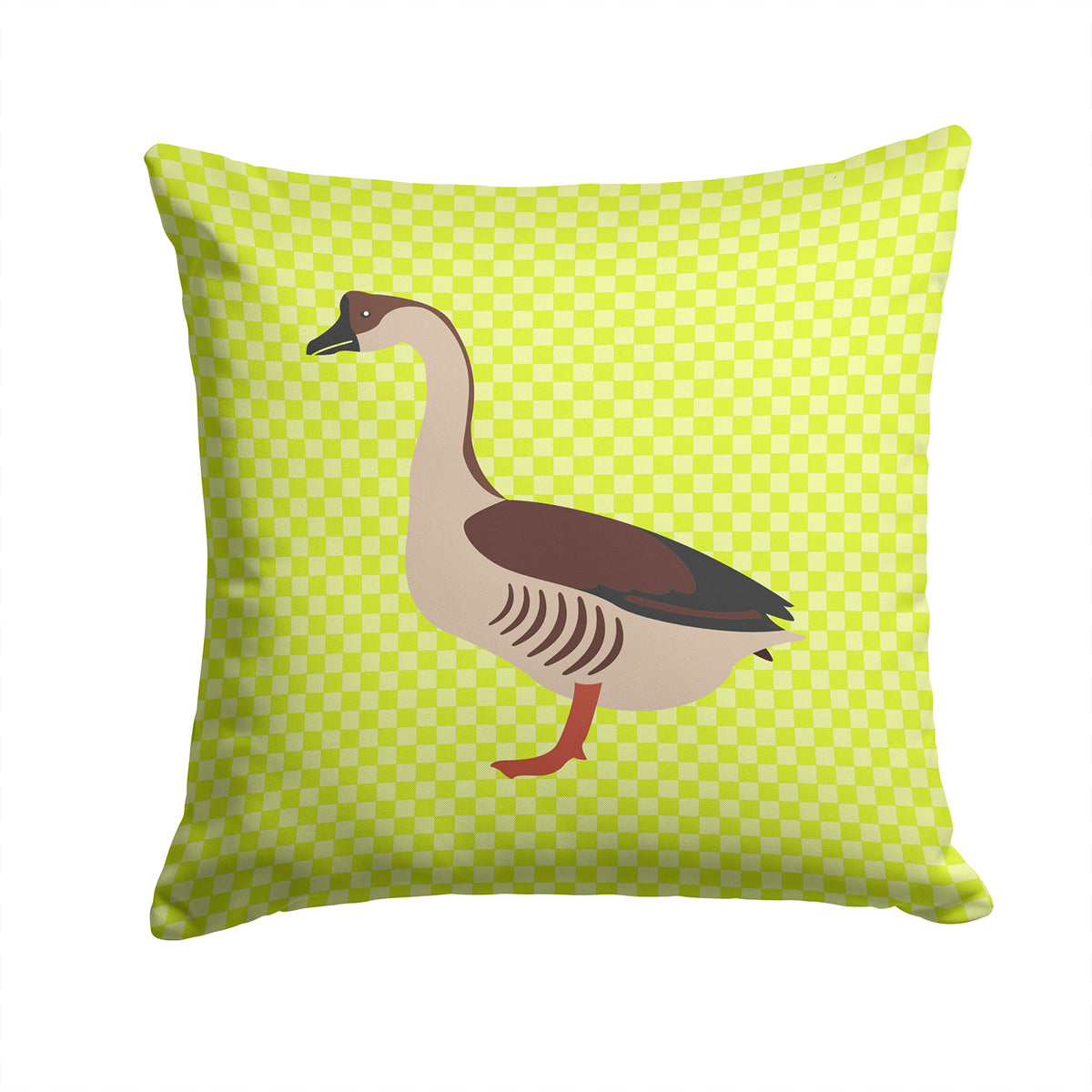 Chinese Goose Green Fabric Decorative Pillow BB7722PW1414 - the-store.com