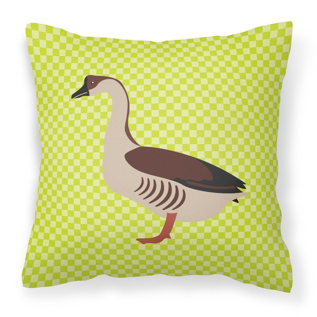 Chinese Goose Green Fabric Decorative Pillow BB7722PW1818 by Caroline&#39;s Treasures