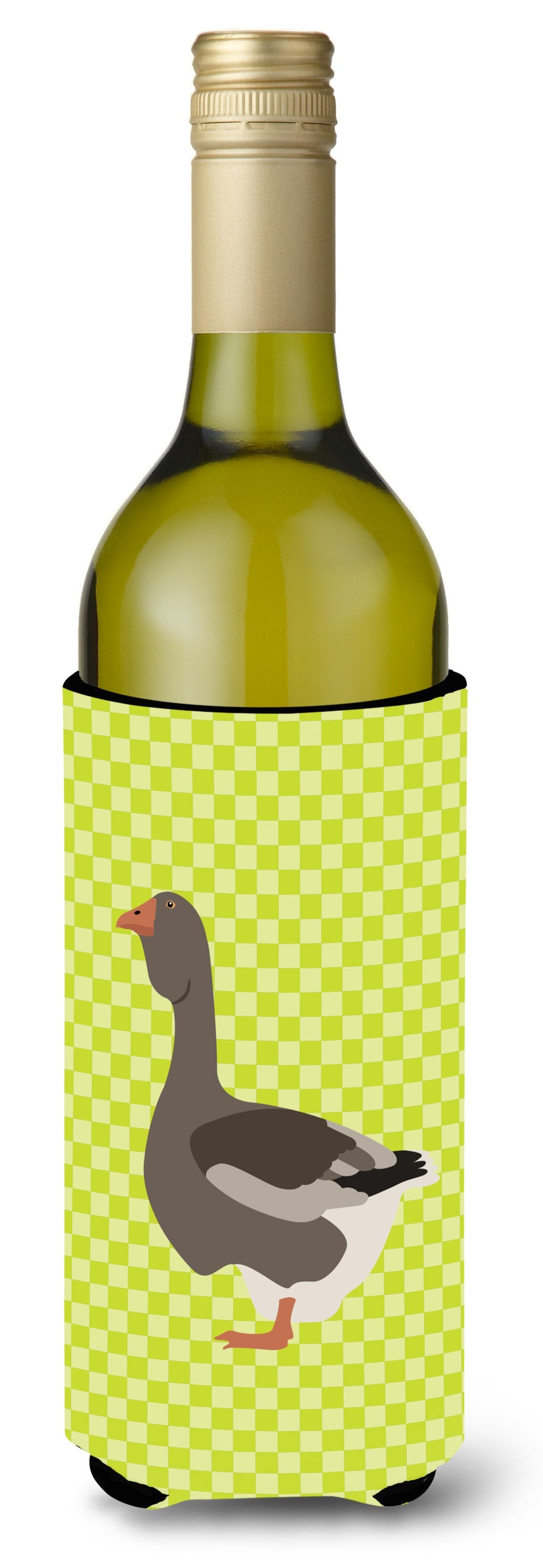 Toulouse Goose Green Wine Bottle Beverge Insulator Hugger BB7723LITERK by Caroline&#39;s Treasures