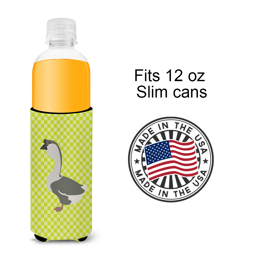 African Goose Green  Ultra Hugger for slim cans
