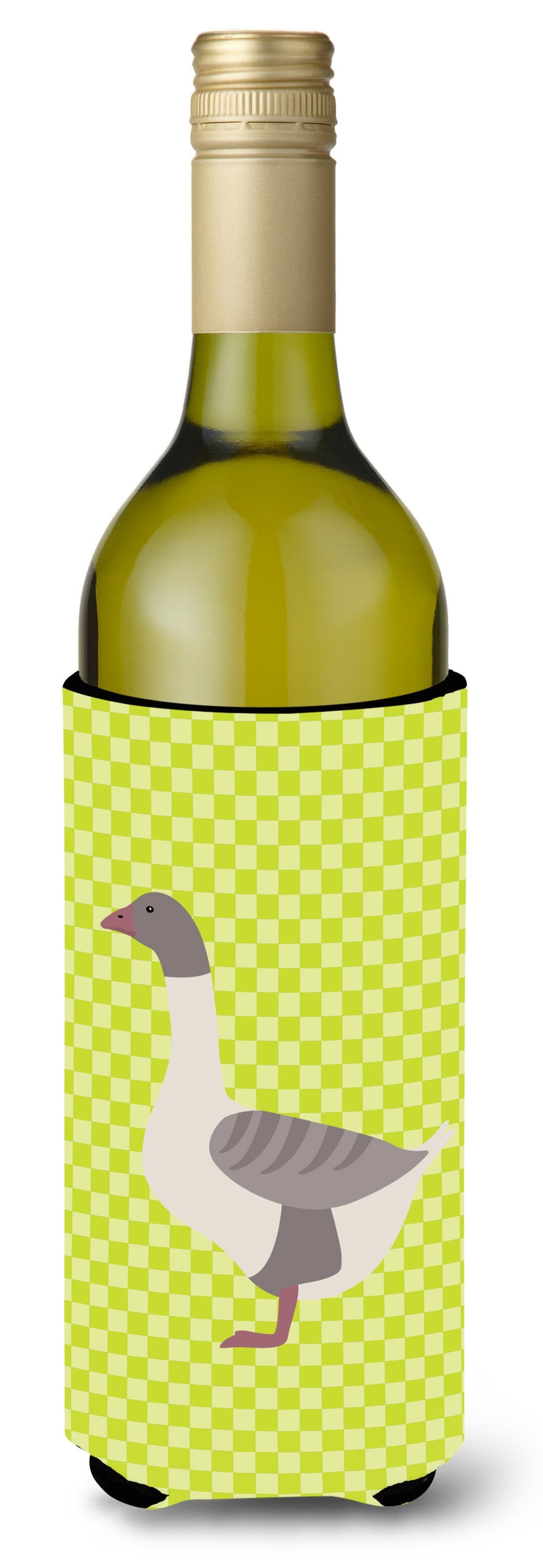 Buff Grey Back Goose Green Wine Bottle Beverge Insulator Hugger BB7727LITERK by Caroline&#39;s Treasures