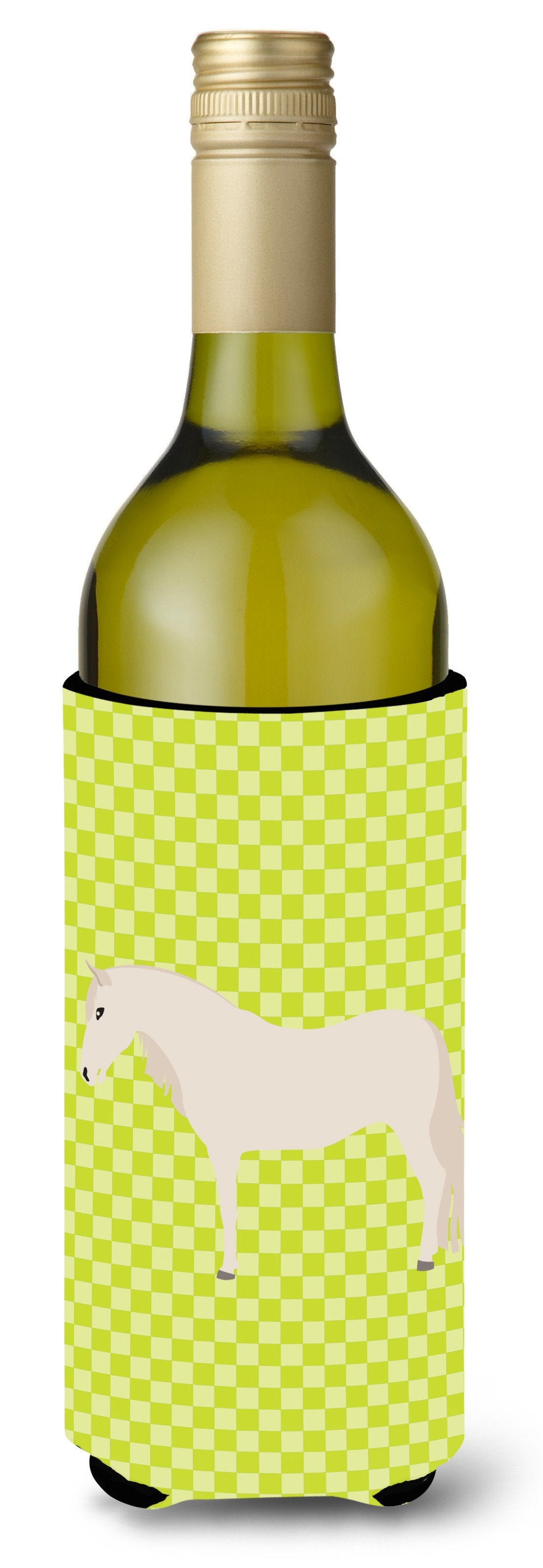 Paso Fino Horse Green Wine Bottle Beverge Insulator Hugger BB7731LITERK by Caroline&#39;s Treasures