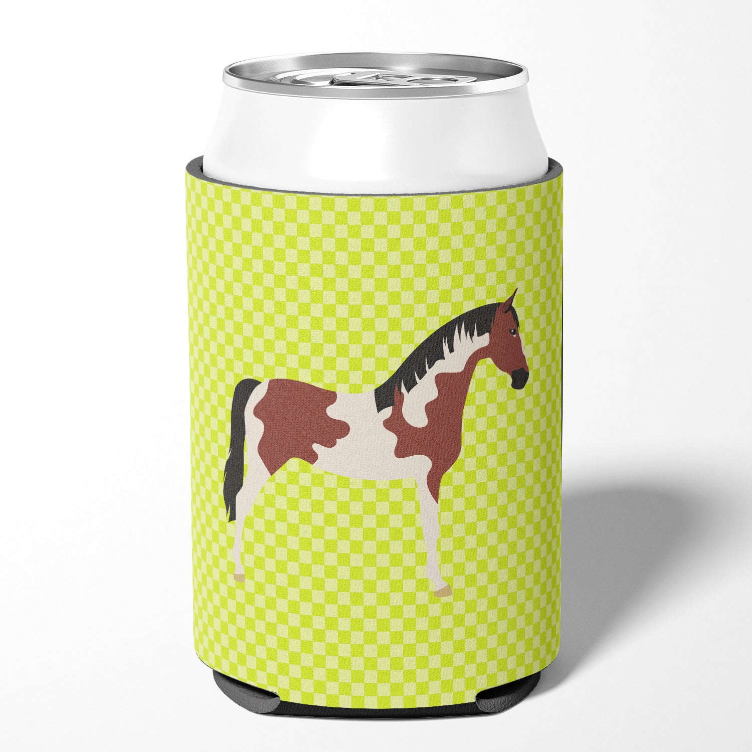 Pinto Horse Green Can or Bottle Hugger BB7733CC