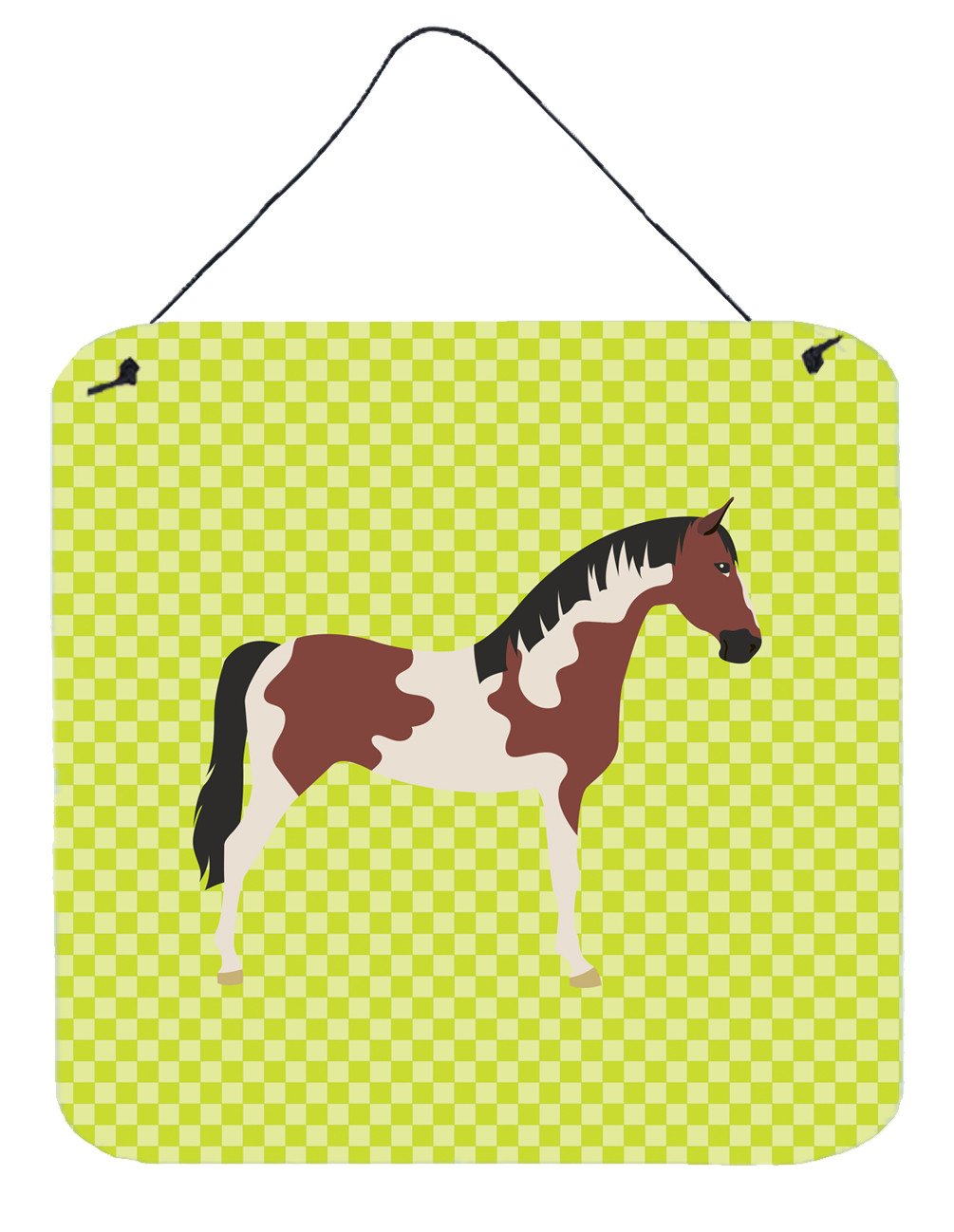 Pinto Horse Green Wall or Door Hanging Prints BB7733DS66 by Caroline&#39;s Treasures