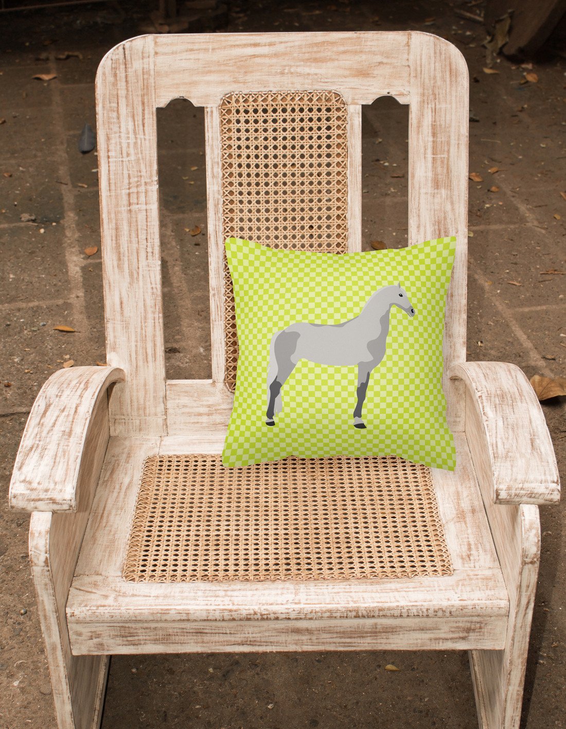 Orlov Trotter Horse Green Fabric Decorative Pillow BB7734PW1818 by Caroline's Treasures