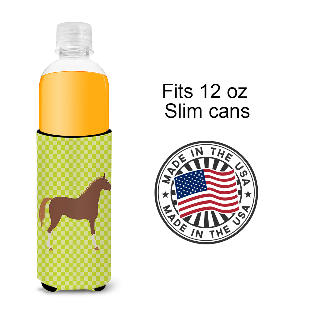 Hannoverian Horse Green  Ultra Hugger for slim cans
