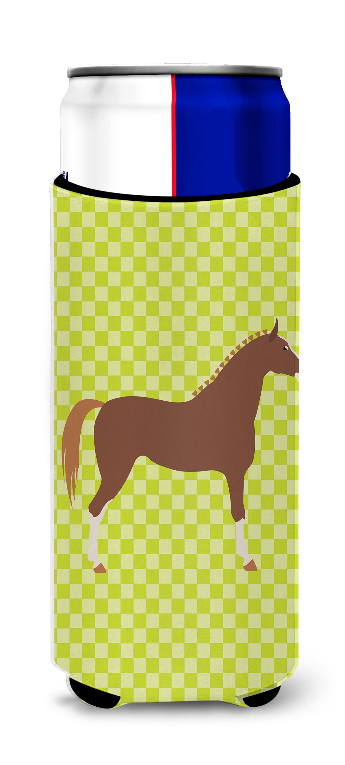 Hannoverian Horse Green  Ultra Hugger for slim cans  the-store.com.