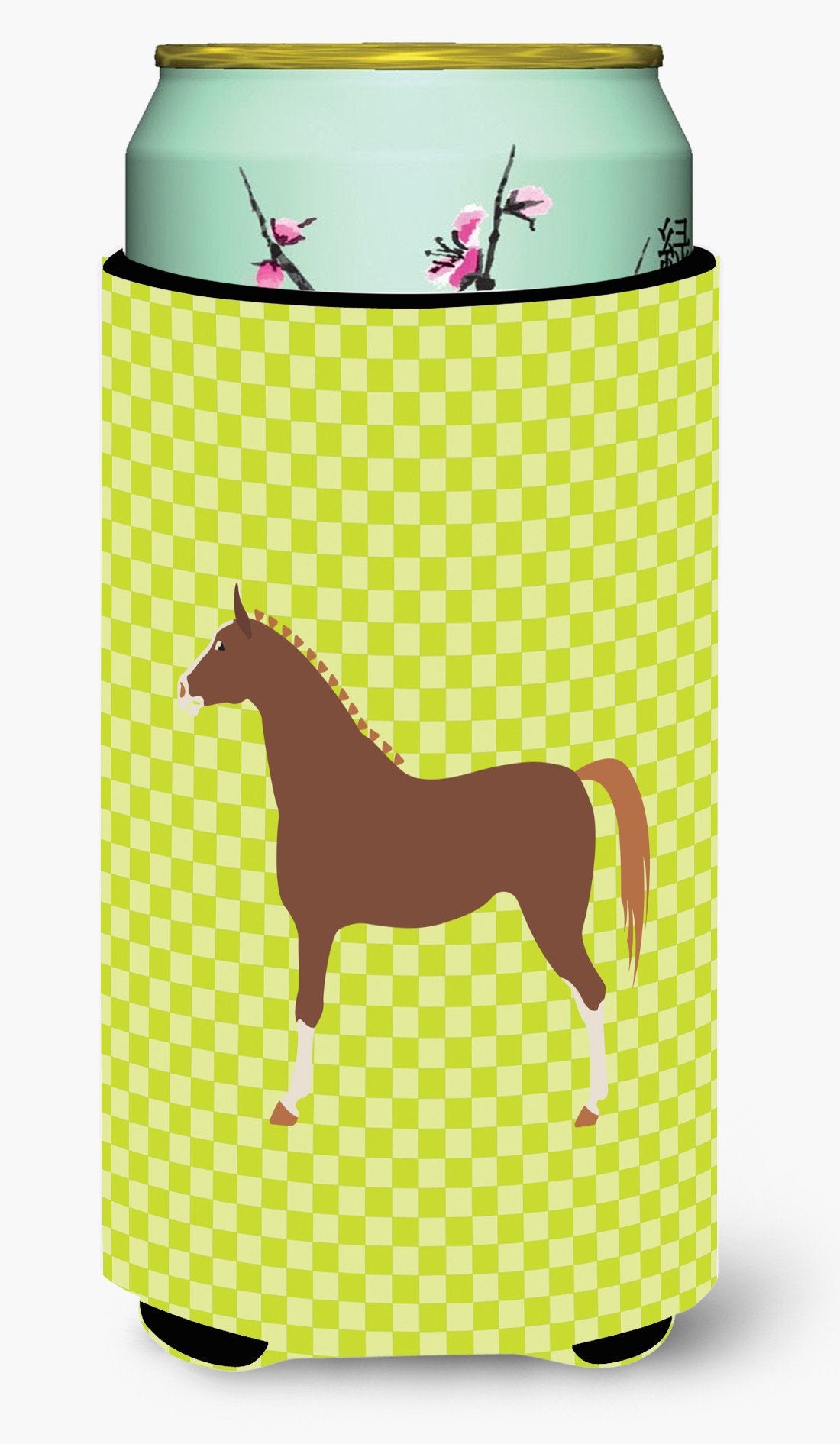 Hannoverian Horse Green Tall Boy Beverage Insulator Hugger BB7735TBC by Caroline&#39;s Treasures