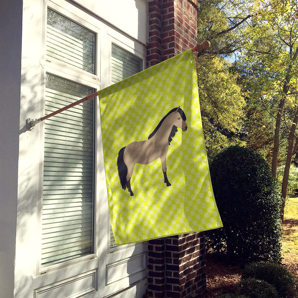 Welsh Pony Horse Green Flag Canvas House Size BB7736CHF  the-store.com.