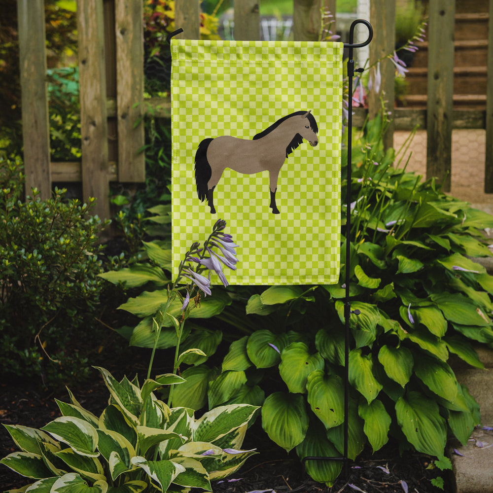 Welsh Pony Horse Green Flag Garden Size  the-store.com.