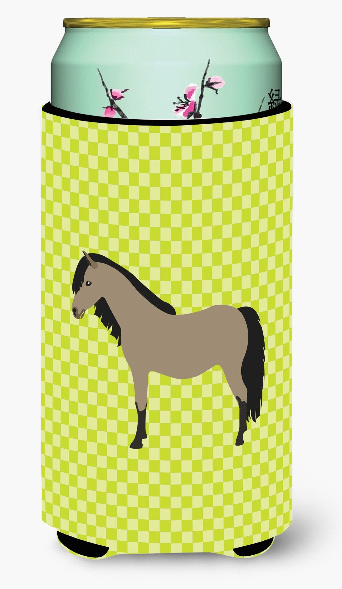 Welsh Pony Horse Green Tall Boy Beverage Insulator Hugger BB7736TBC by Caroline&#39;s Treasures