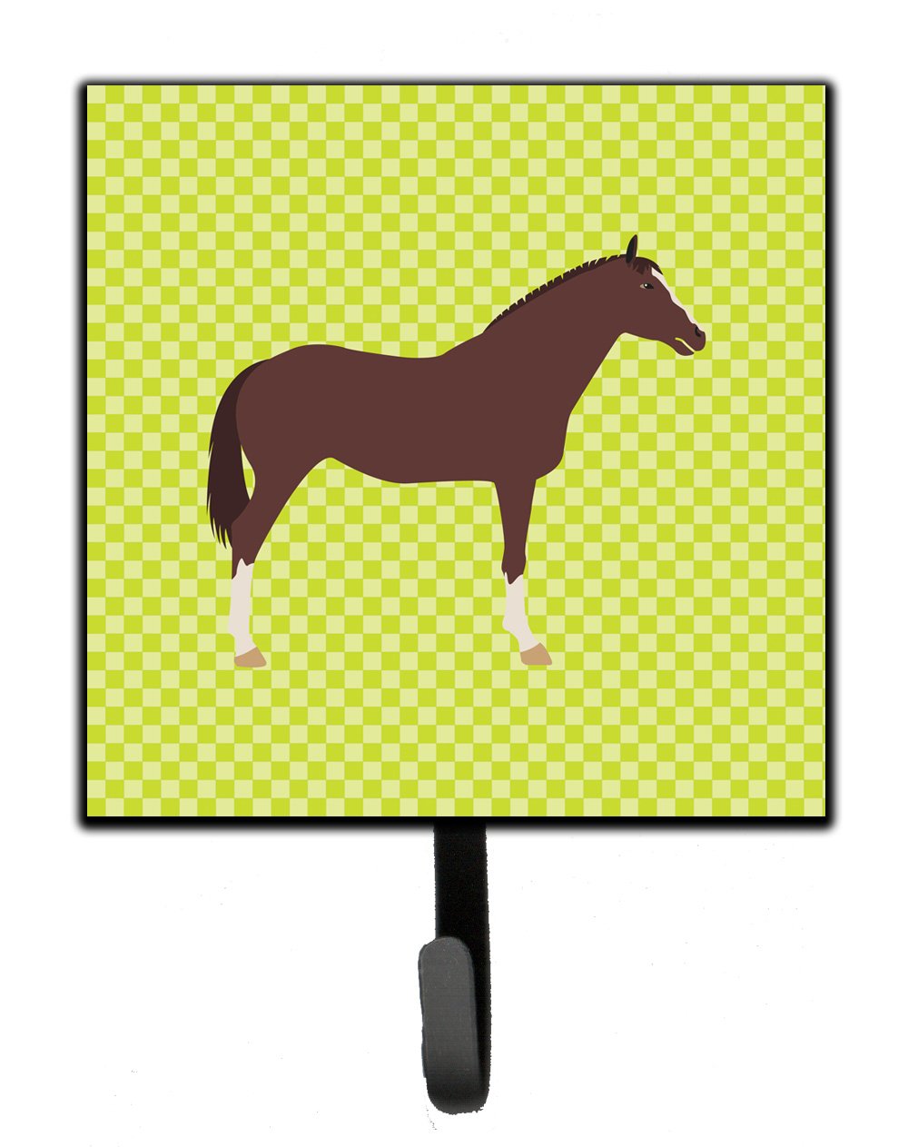 English Thoroughbred Horse Green Leash or Key Holder by Caroline&#39;s Treasures