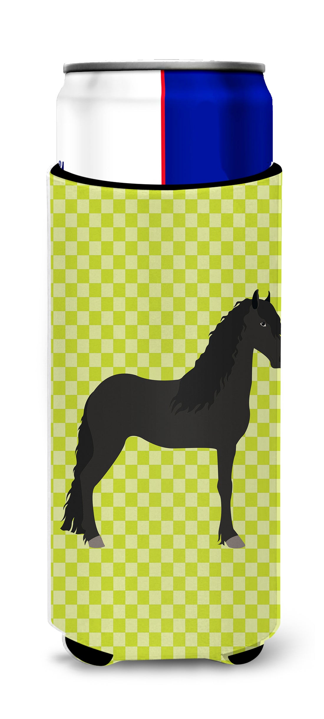 Friesian Horse Green  Ultra Hugger for slim cans  the-store.com.