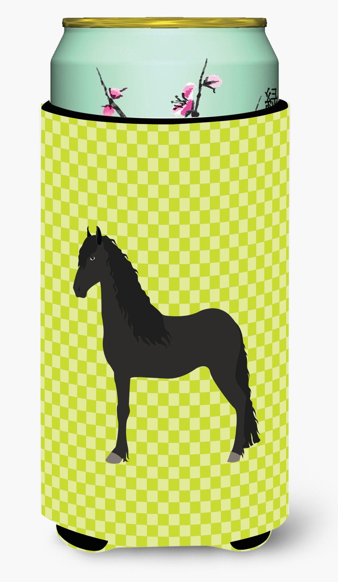 Friesian Horse Green Tall Boy Beverage Insulator Hugger BB7741TBC by Caroline&#39;s Treasures