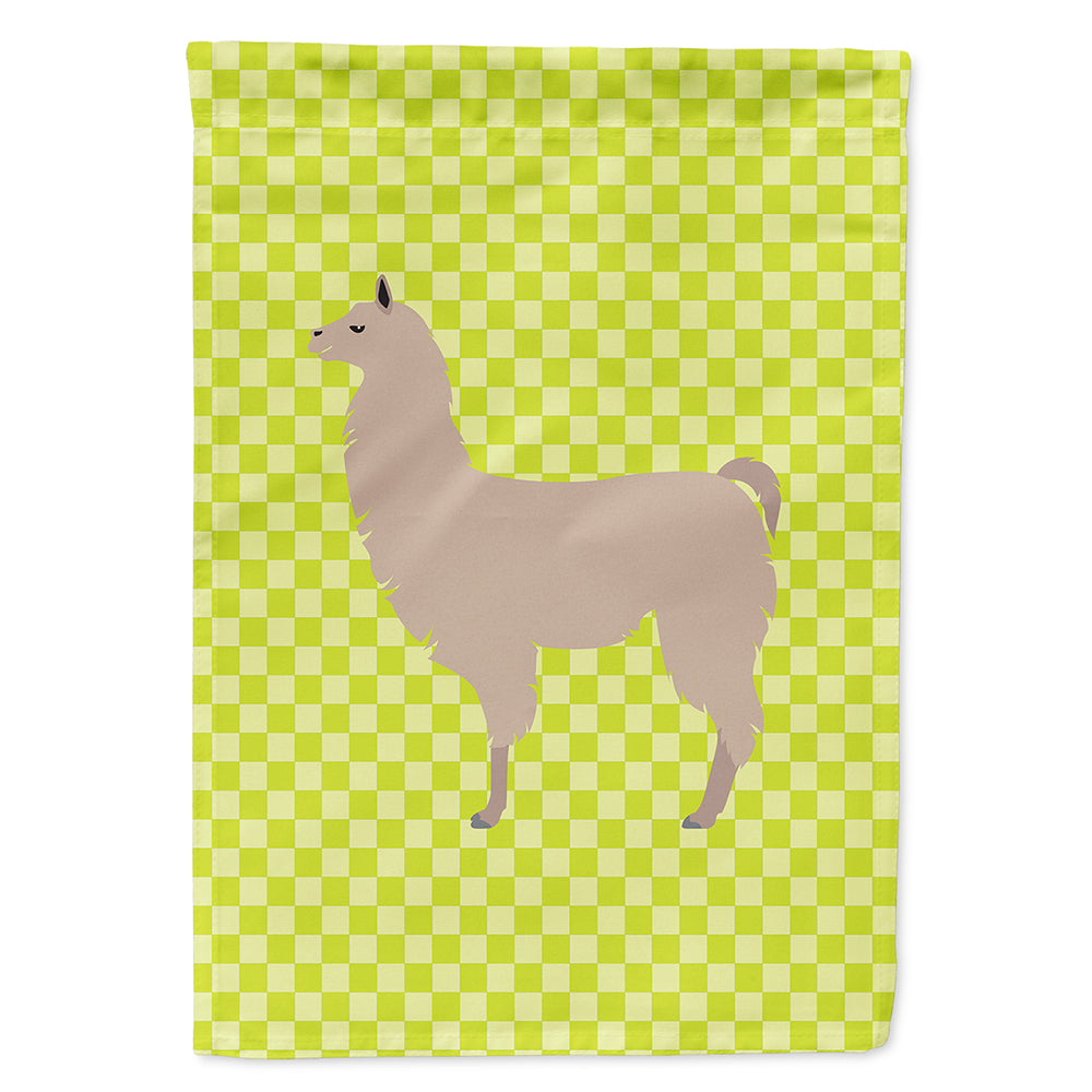Llama Green Flag Canvas House Size BB7742CHF