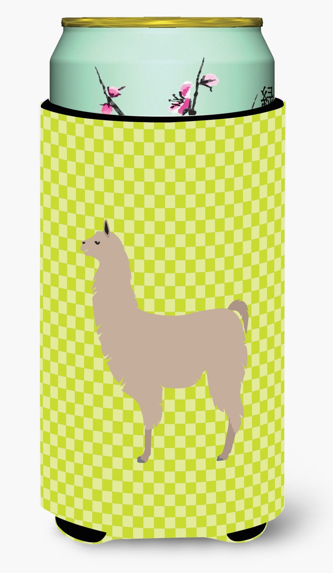 Llama Green Tall Boy Beverage Insulator Hugger BB7742TBC by Caroline&#39;s Treasures
