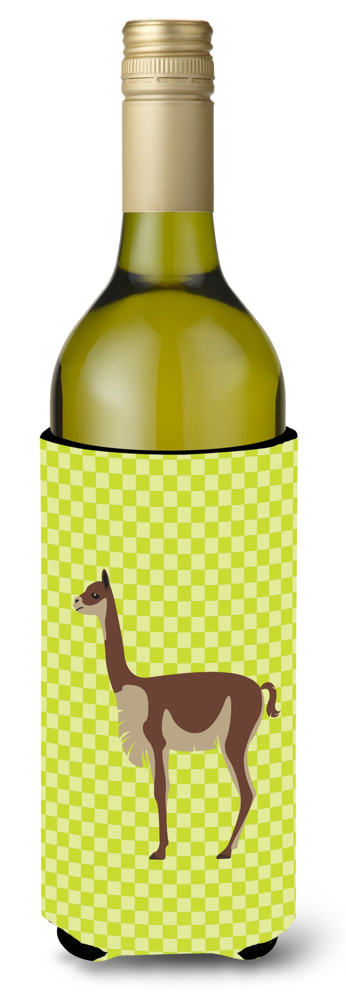Vicugna or Vicuna Green Wine Bottle Beverge Insulator Hugger BB7743LITERK by Caroline's Treasures