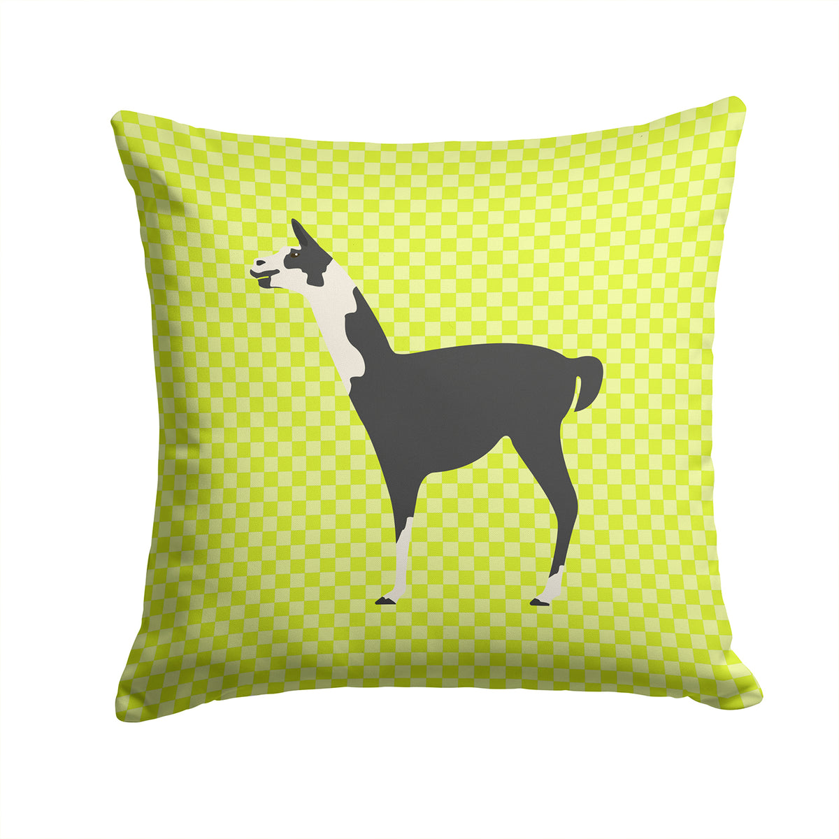 Llama Q&#39; Ara Green Fabric Decorative Pillow BB7744PW1414 - the-store.com