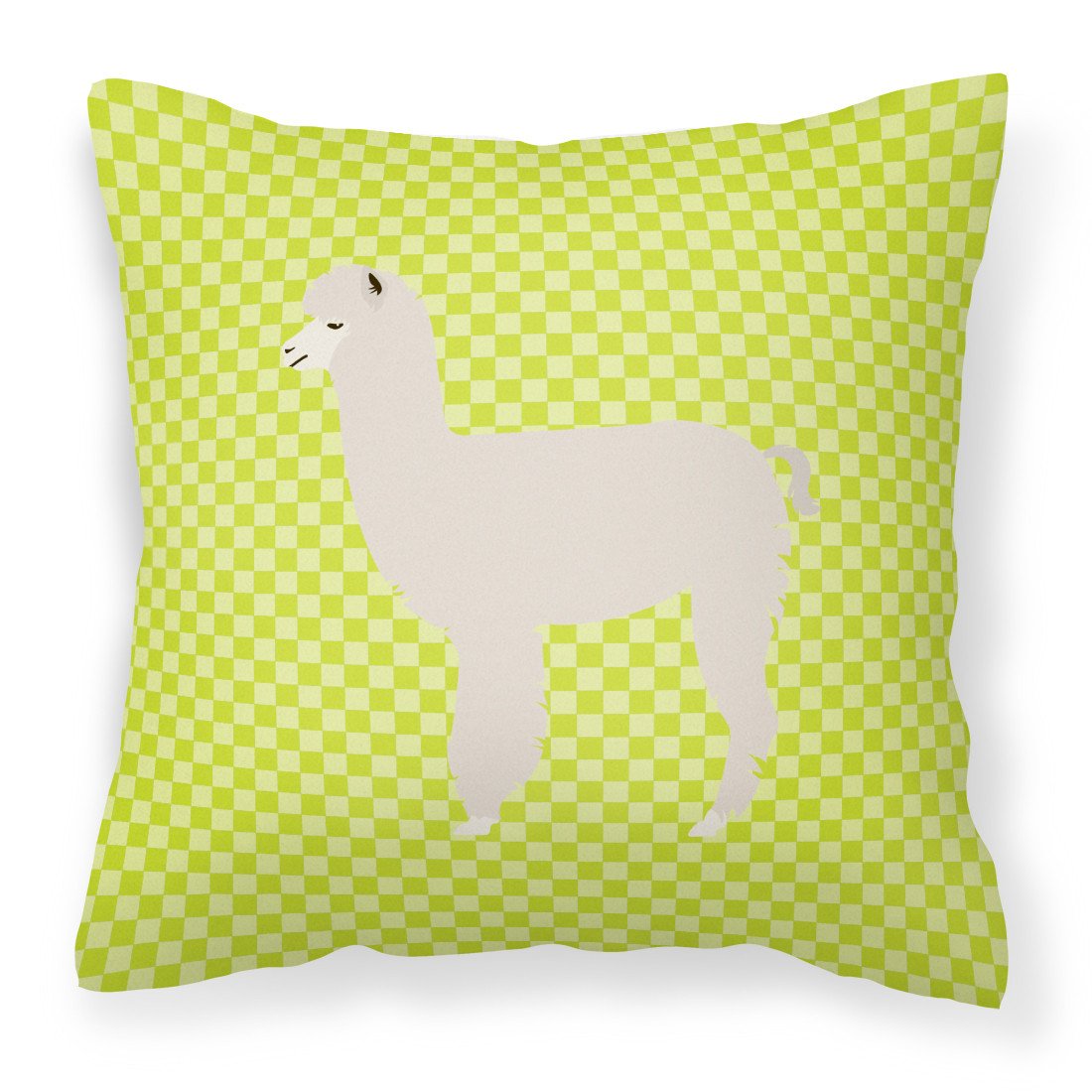 Alpaca Green Fabric Decorative Pillow BB7745PW1818 by Caroline&#39;s Treasures