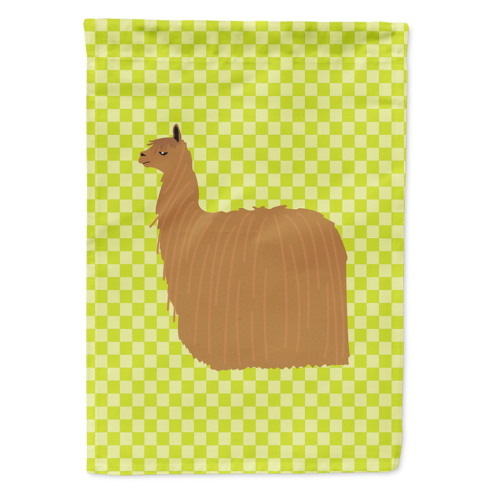 Alpaca Suri Green Flag Canvas House Size BB7746CHF