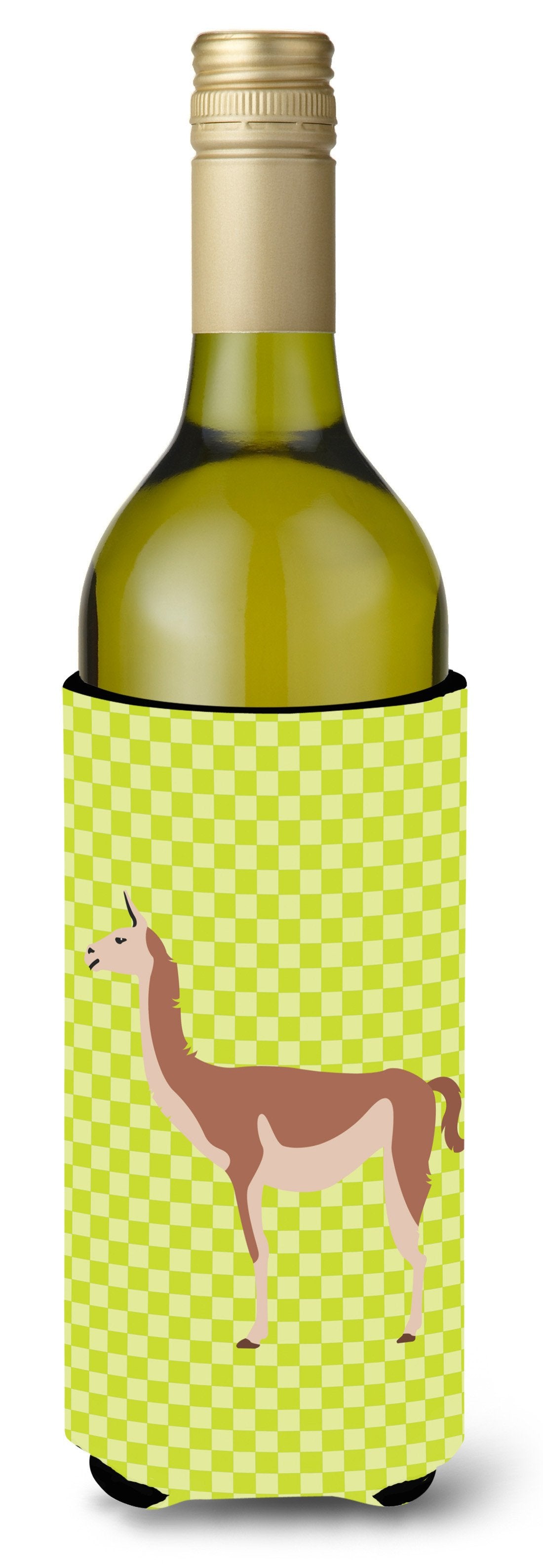 Guanaco Green Wine Bottle Beverge Insulator Hugger BB7747LITERK by Caroline's Treasures
