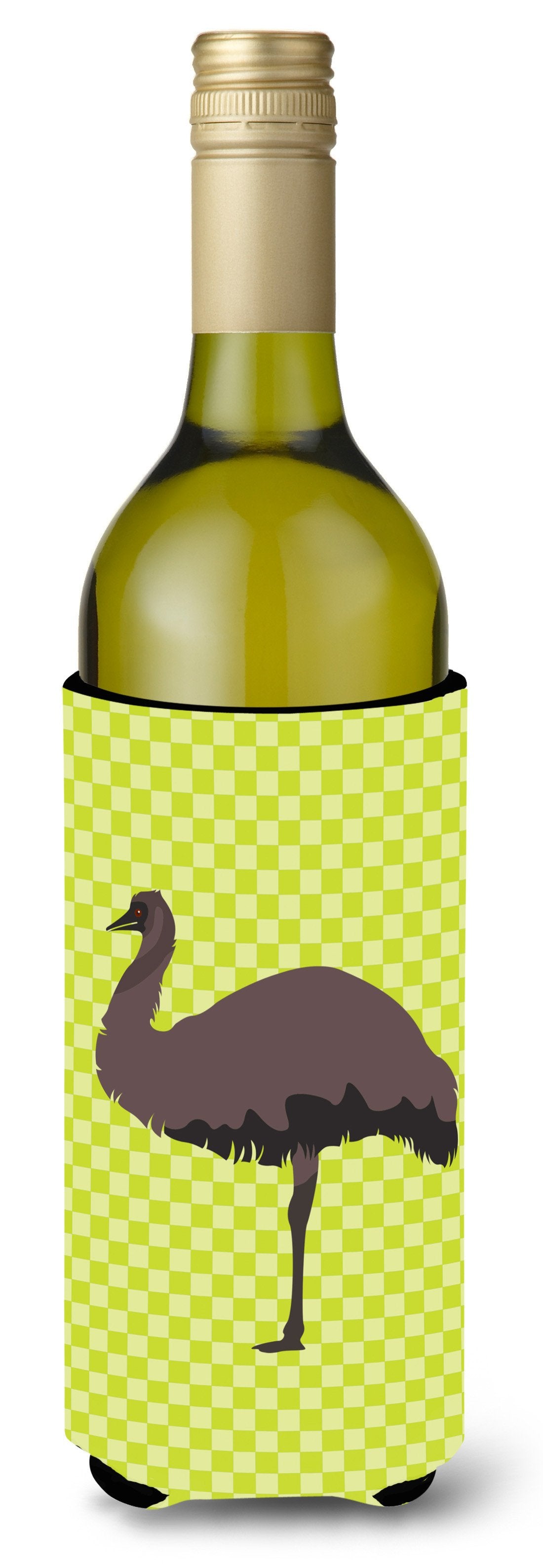 Emu Green Wine Bottle Beverge Insulator Hugger BB7748LITERK by Caroline&#39;s Treasures