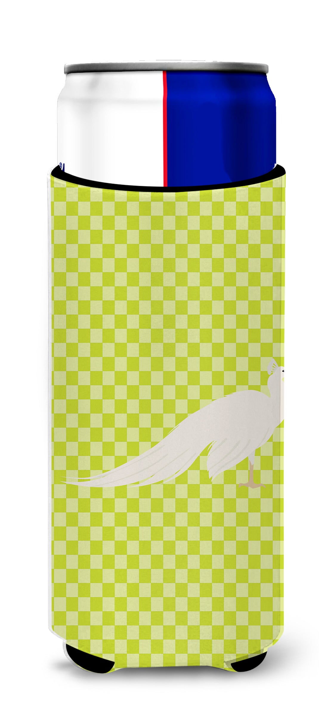 White Peacock Peafowl Green  Ultra Hugger for slim cans  the-store.com.