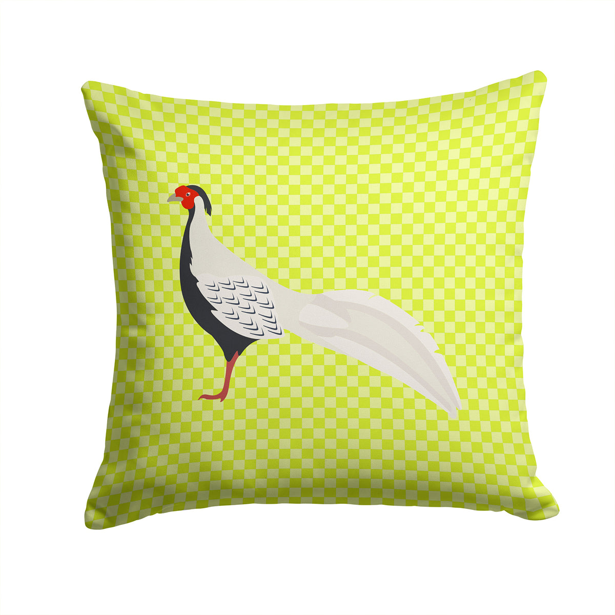 Silver Pheasant Green Fabric Decorative Pillow BB7755PW1414 - the-store.com