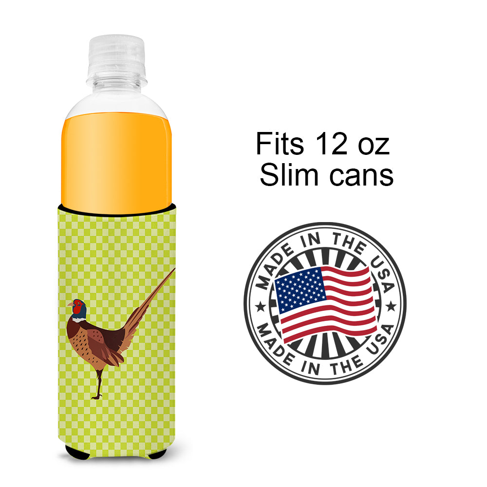 Ring-necked Common Pheasant Green  Ultra Hugger for slim cans  the-store.com.