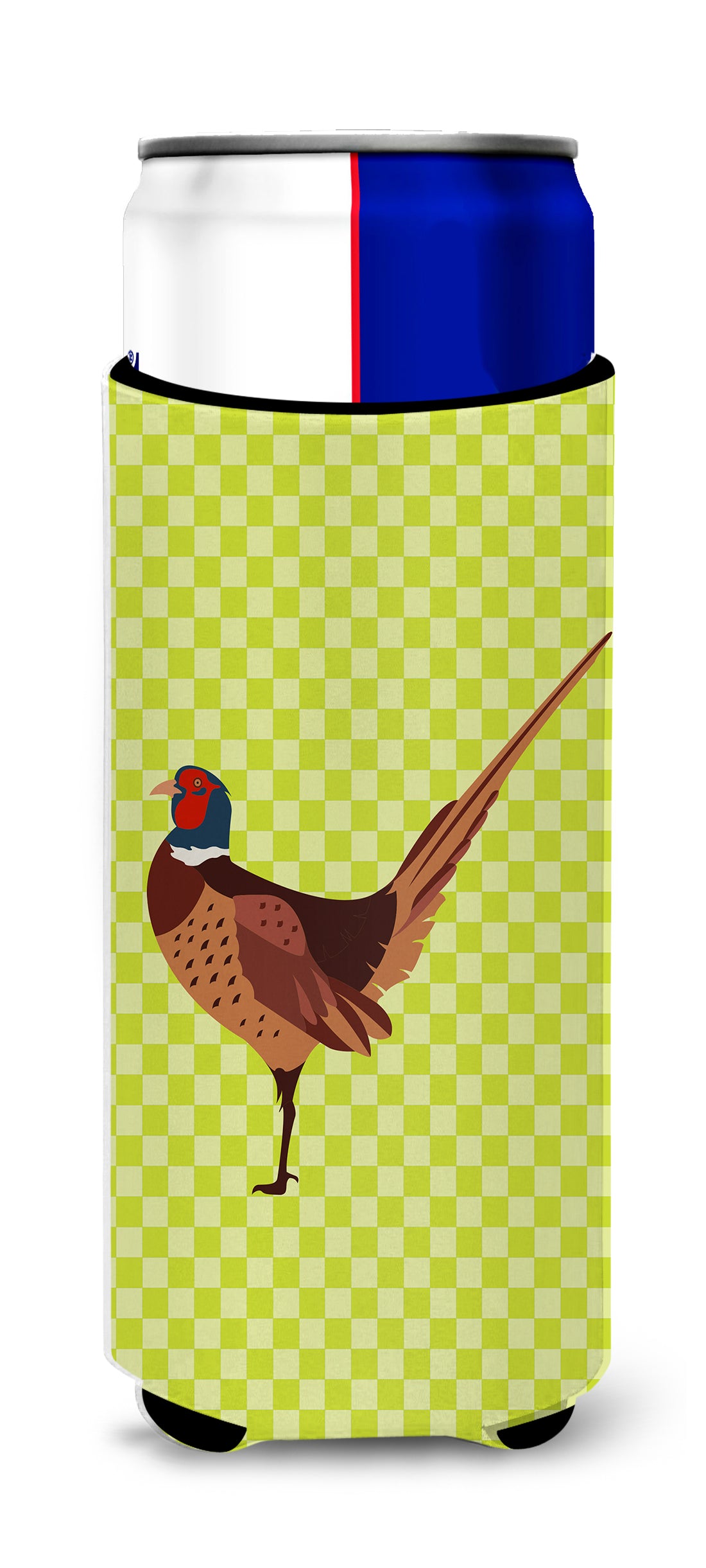Ring-necked Common Pheasant Green  Ultra Hugger for slim cans