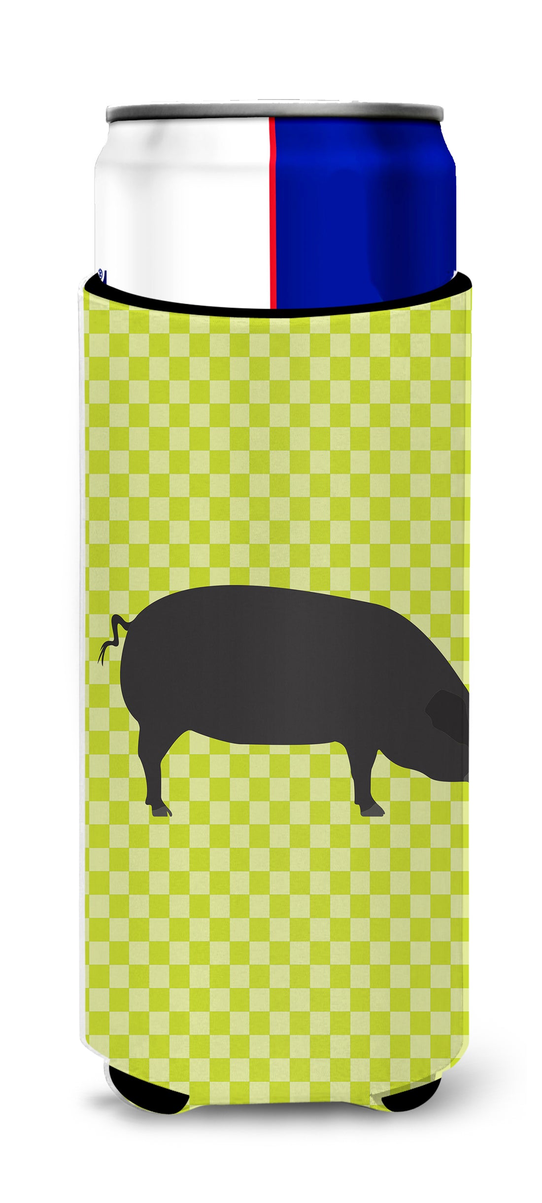 Devon Large Black Pig Green  Ultra Hugger for slim cans